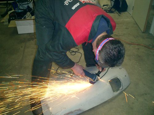 Grinding, cutting Citroen DS Classic Rally Bart Ebben