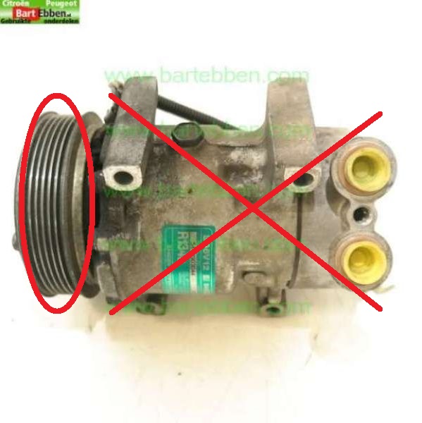 KOPPELING LOS/ B 1.8 16V 6FZ EW7J4/ SANDEN SD6V16 M.1421