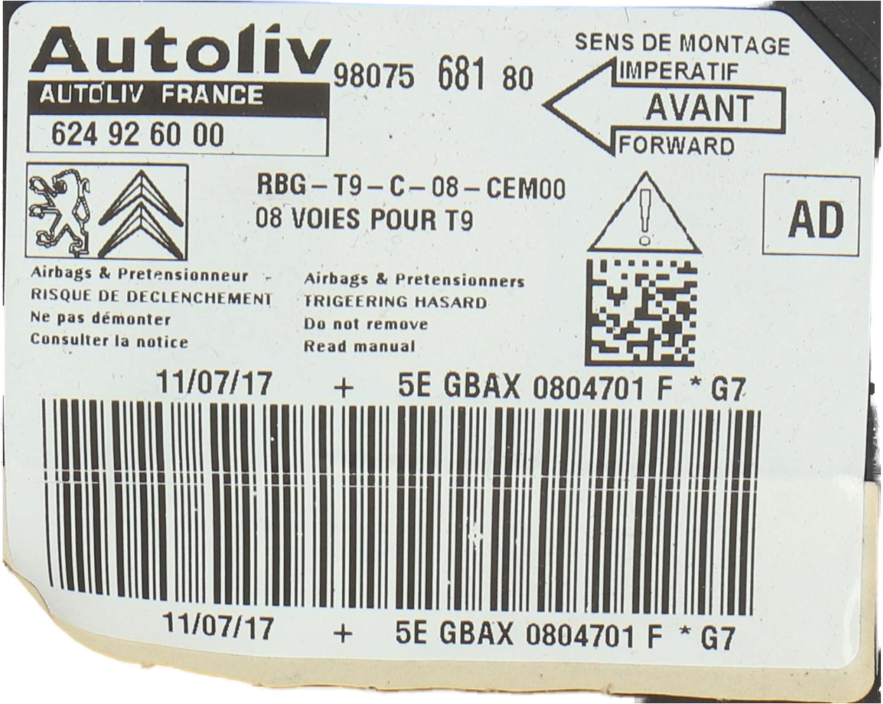 AUTOLIV 624926000 9807568180