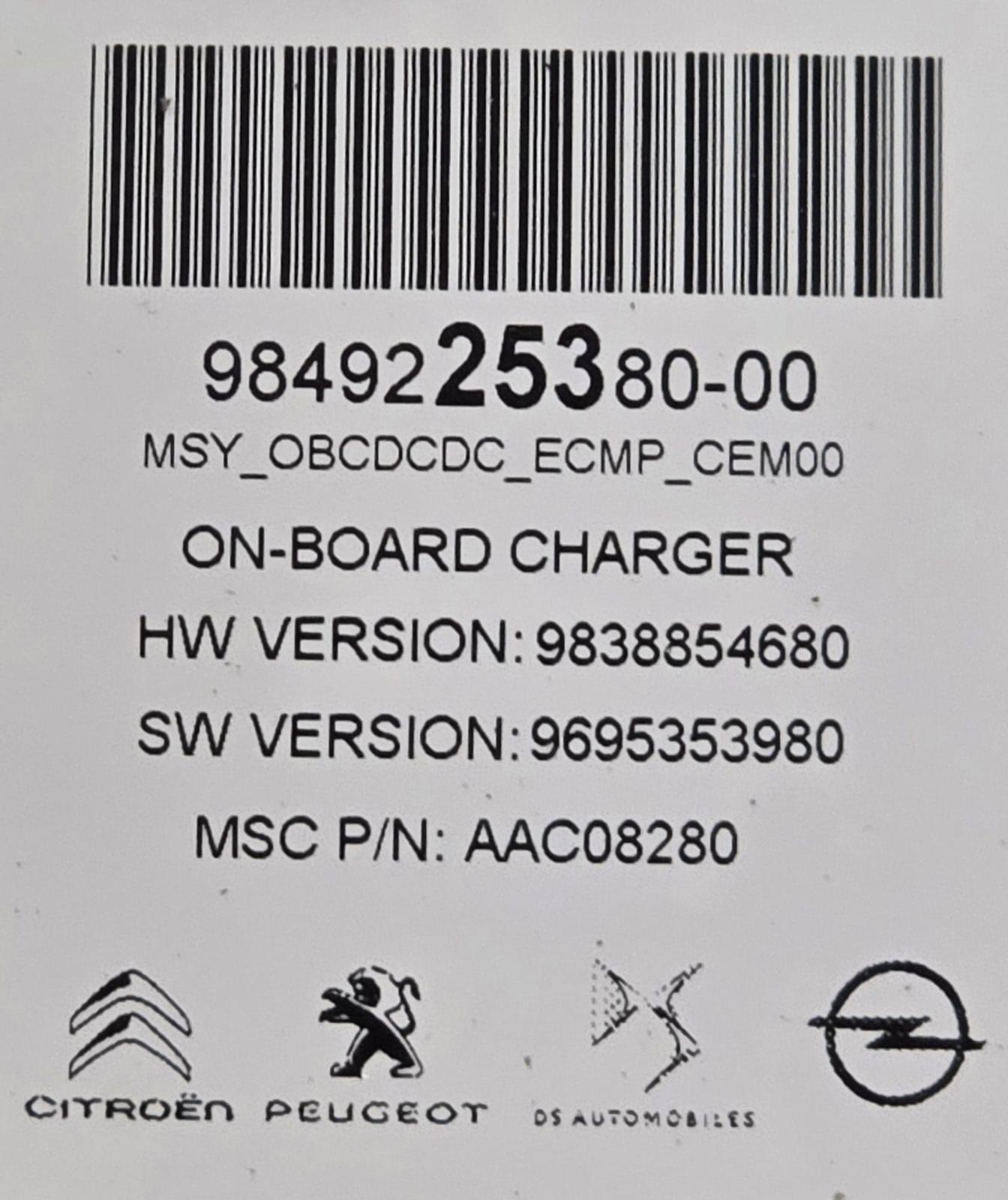 Battery Obc Accu Lader Boven Elektro Motor/ On-board Charger