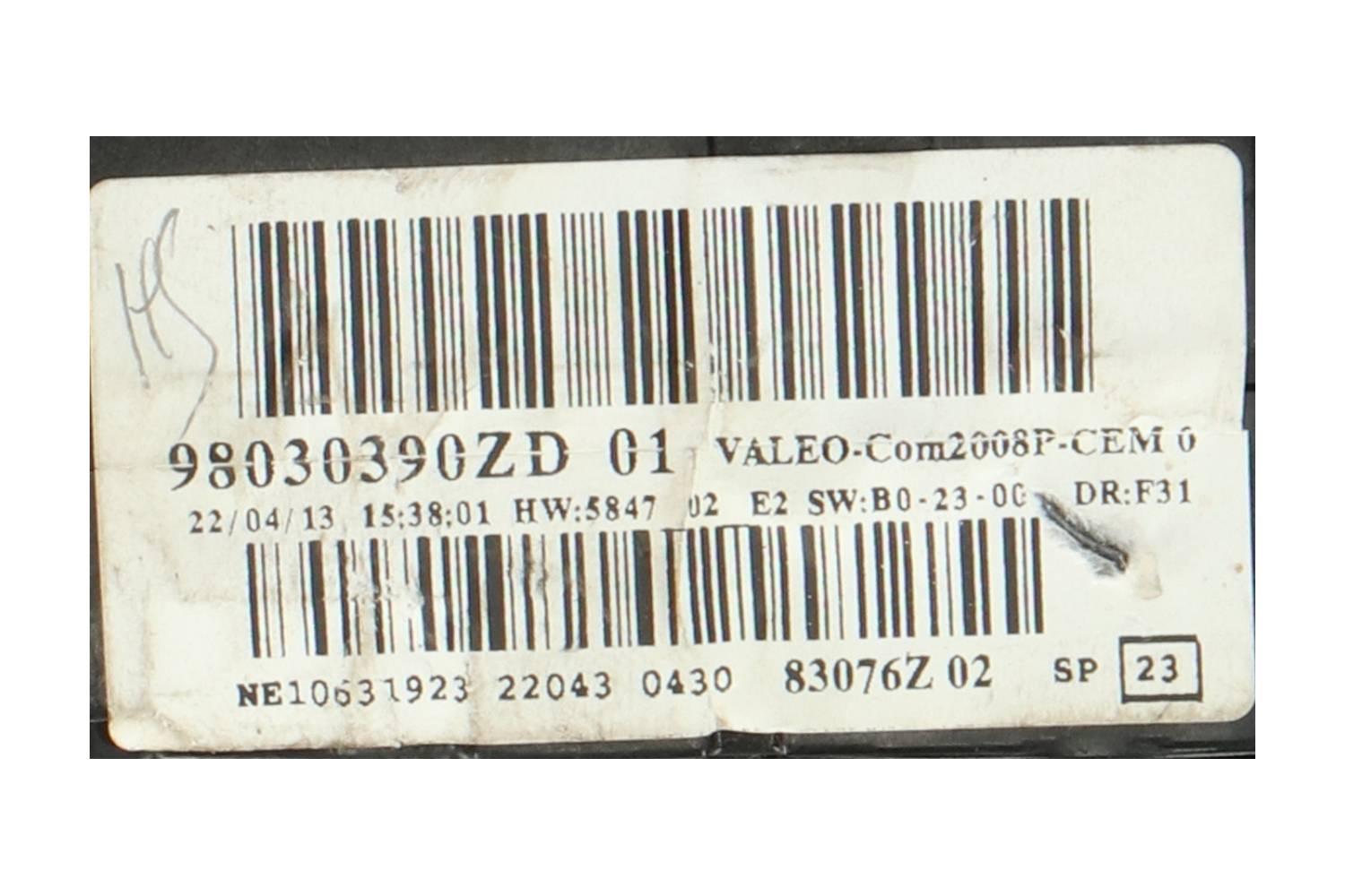 Switch Combination Com 2008 Valeo Ne11032823 Ne11613350