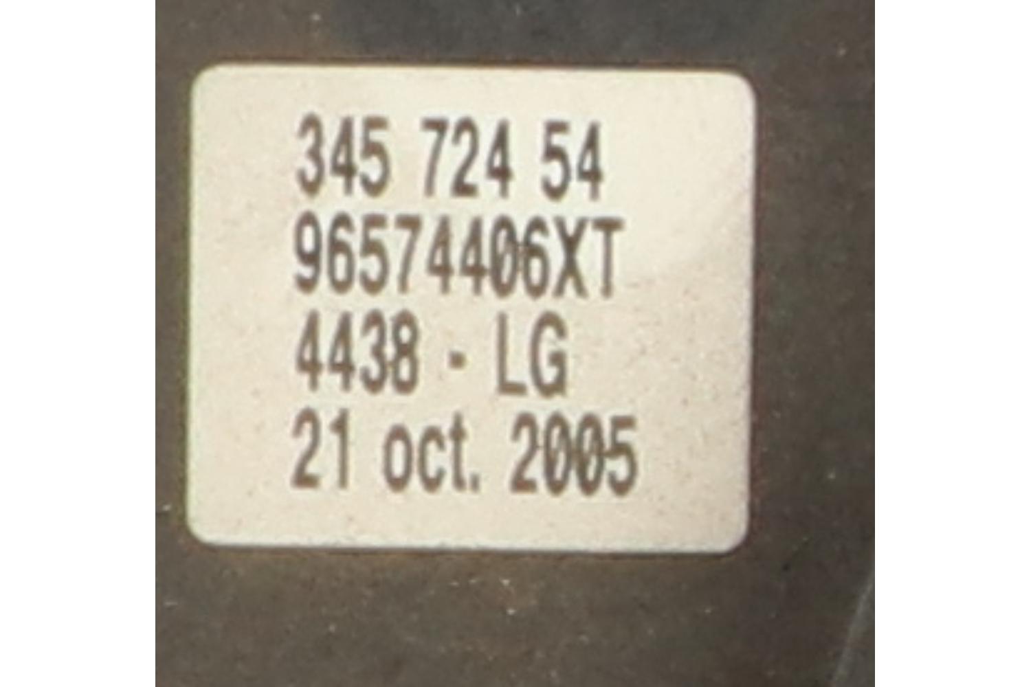 96574406XT 624233 RP 96787365XT 6239JK