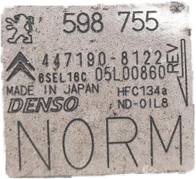 DENSO 6SEL16C 4471908122 598755 6453WH RP 9826268480 6453WJ RP 648741