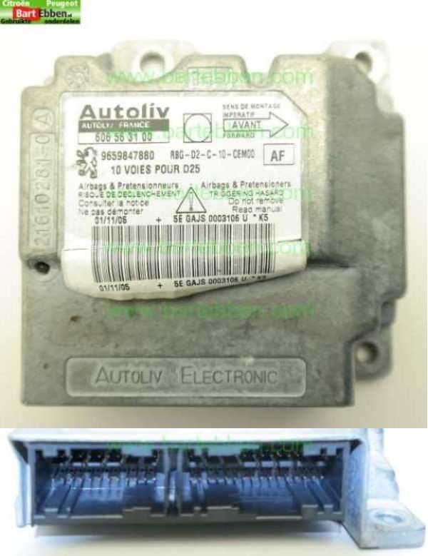 MODUUL LOS/ AUTOLIV 603554600 606563100 9654717280 9659847880 9655880880/ ZIE 6545HY 6545HZ NFP 6545JA 6545JC NFP 6545HY
