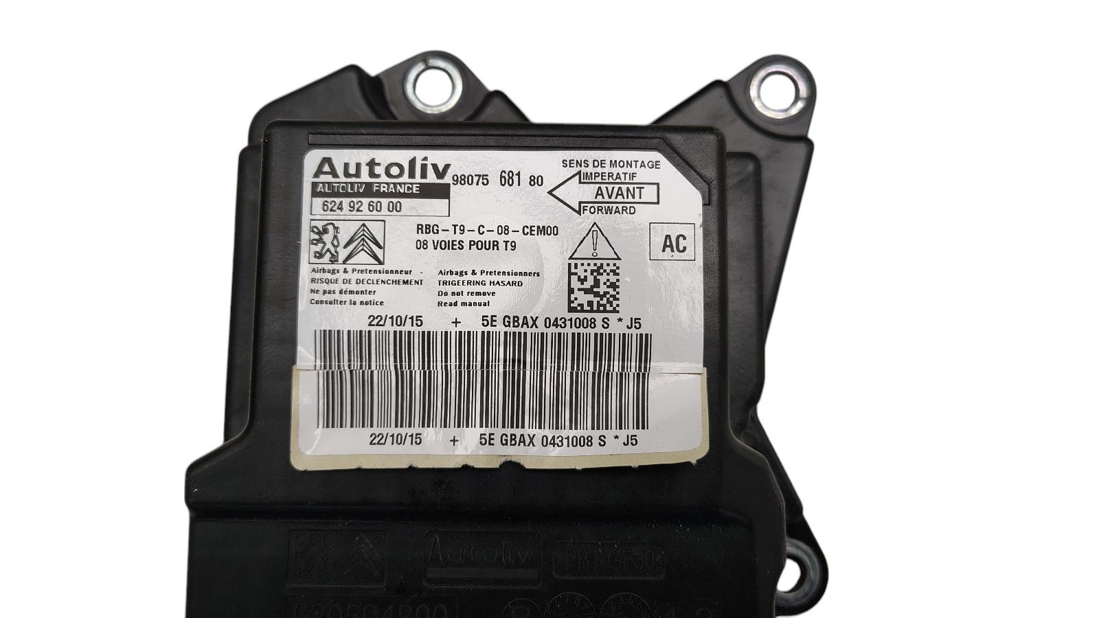 SETPRIJS STUUR 96783105ZD BIJRIJDERS AIRBAG 9677848780 MODUUL AUTOLIV 624926000 9807568180 DASHBOARD DIVERSE KRASSEN ZIE FOTO'S 16108046ZD
