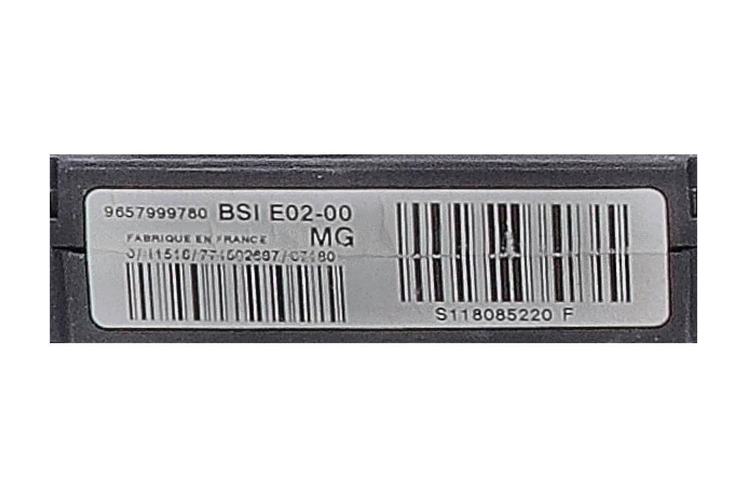 ECU: BOSCH 0281012468 9656161680 9653958980 1039S09386 EDC16C34 1940VX 1940VY NFP / BSI: SIEMENS BSI E02-00 9657999780 S118085220 6580FF 1650882580 + CONTACTSLOT EN 1 SLEUTEL